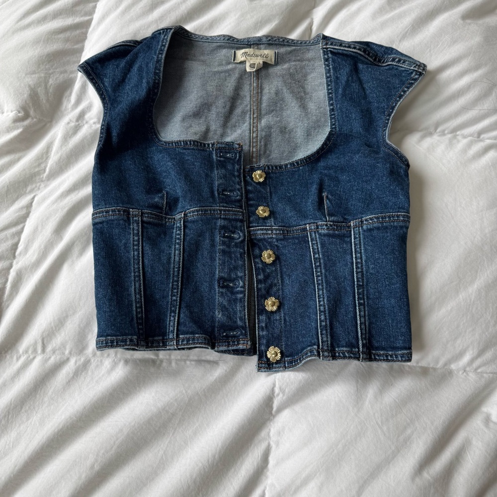 Madewell Denim Crop Top